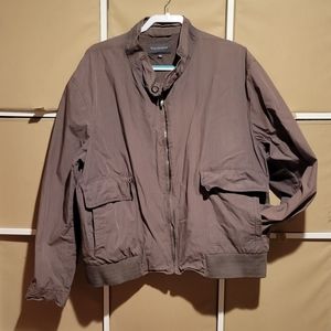 Vintage  Woolworths Brown Suiting Plaid Lightweight Men's Jacket XXL